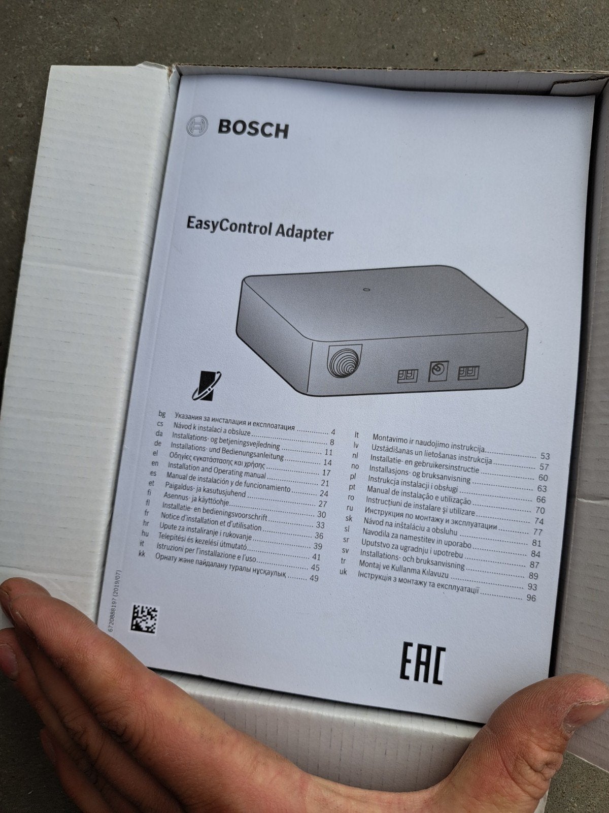 Bosch easycontroladapter 7 736 701 654, Bosch, ., Nieuw, Ophalen of Verzenden