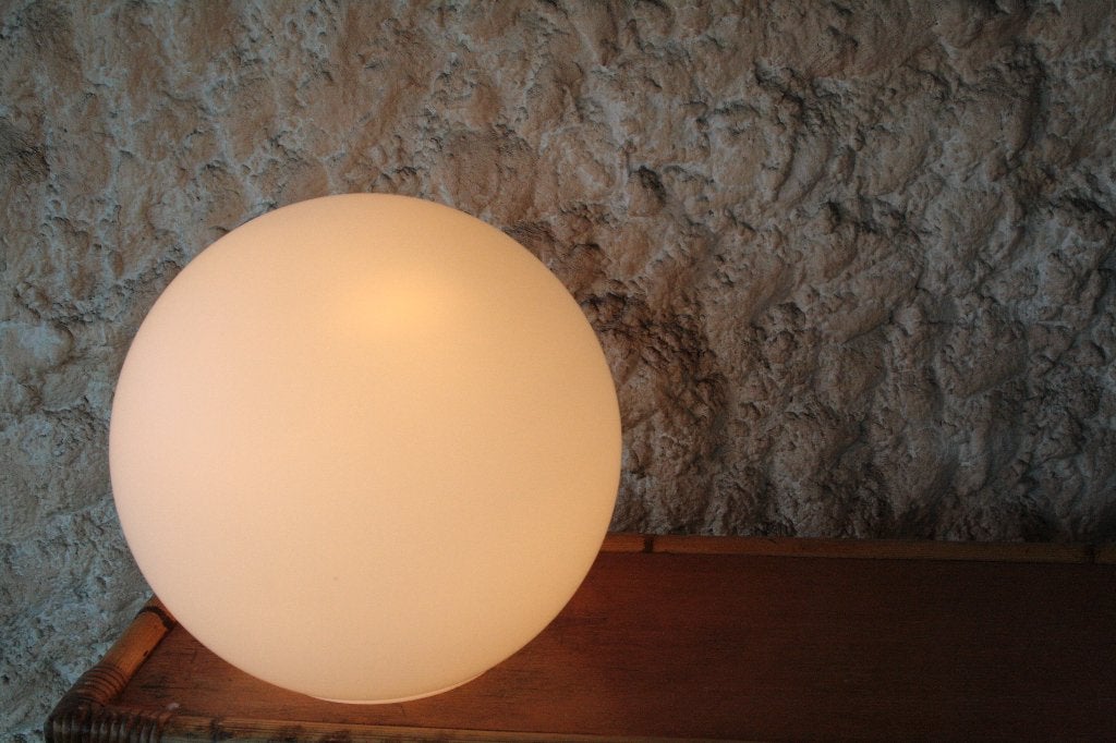 ilu di vetro vintage vloerlamp /tafellamp, Overige merken, Vintage, Wit, Ophalen of Verzenden