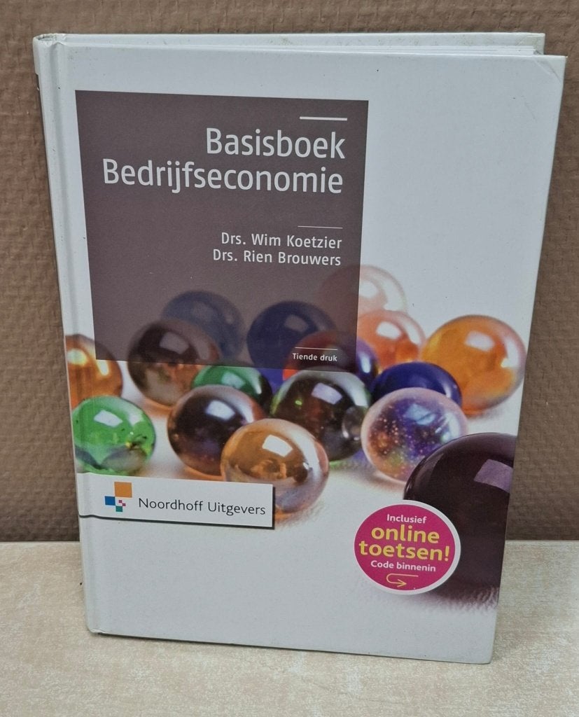 Basisboek bedrijfseconomie 9789001829544, Ophalen of Verzenden, Beta, Zo goed als nieuw, HBO
