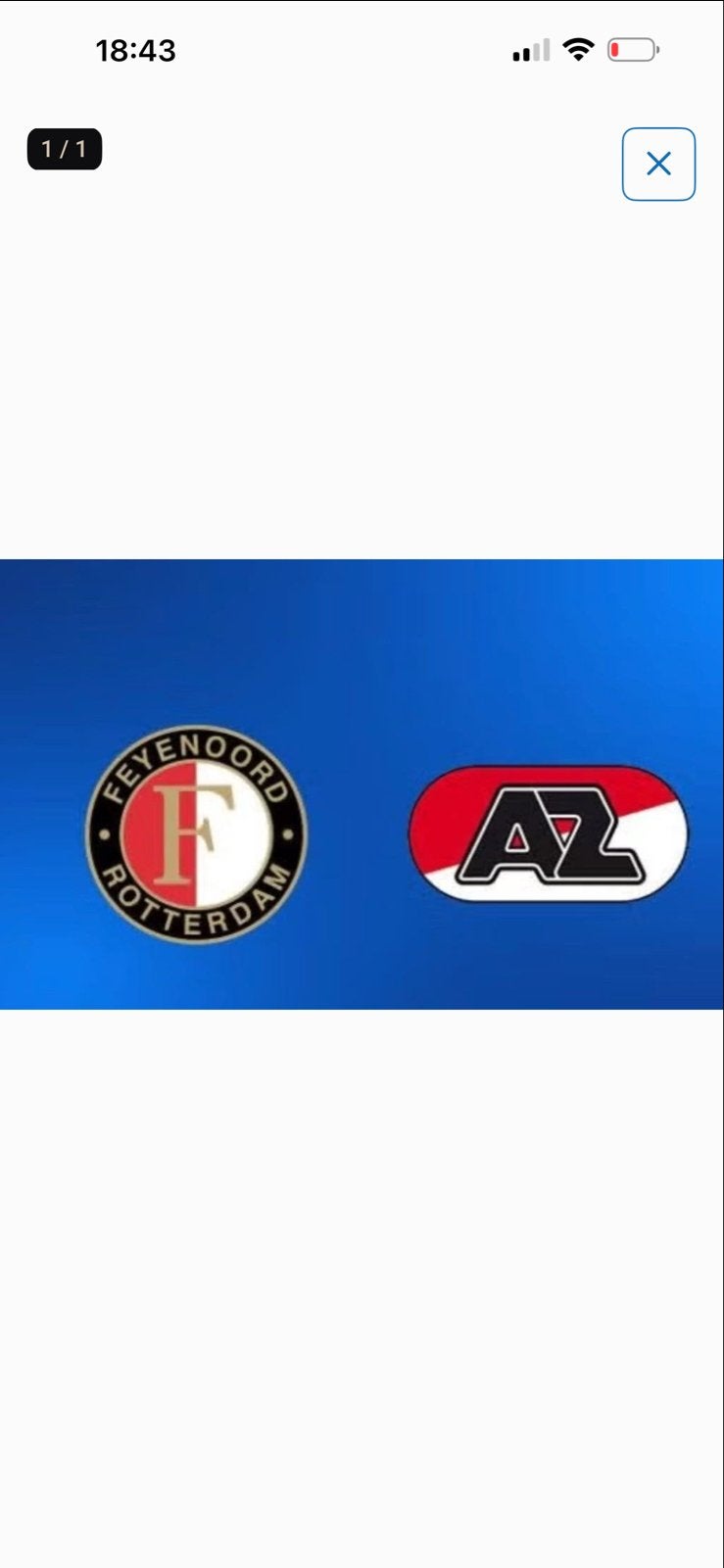 Feyenoord - AZ Vak s, Seizoenskaart, Twee personen, Oktober