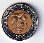 500  sucres  1995  Ecuador. km. 97  ( 1,25 euro ), Ophalen of Verzenden, Noord-Amerika, Losse munt