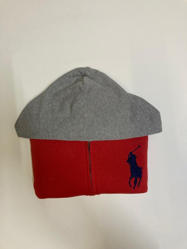 Ralph Lauren Vest - S - Navy - Red Grey - Big Navy pony, Blauw, Ralph Lauren, Ophalen of Verzenden, Zo goed als nieuw