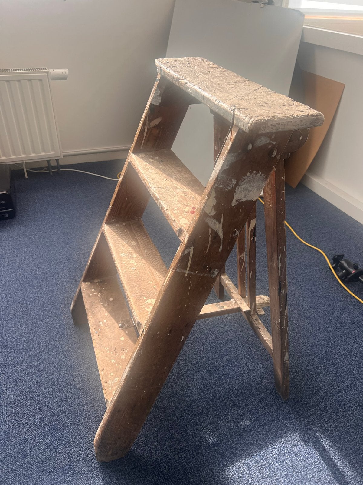Vintage houten trapladder - perfect voor decoratie, Doe-het-zelf en Verbouw, Ophalen, Gebruikt, Trap, Minder dan 2 meter
