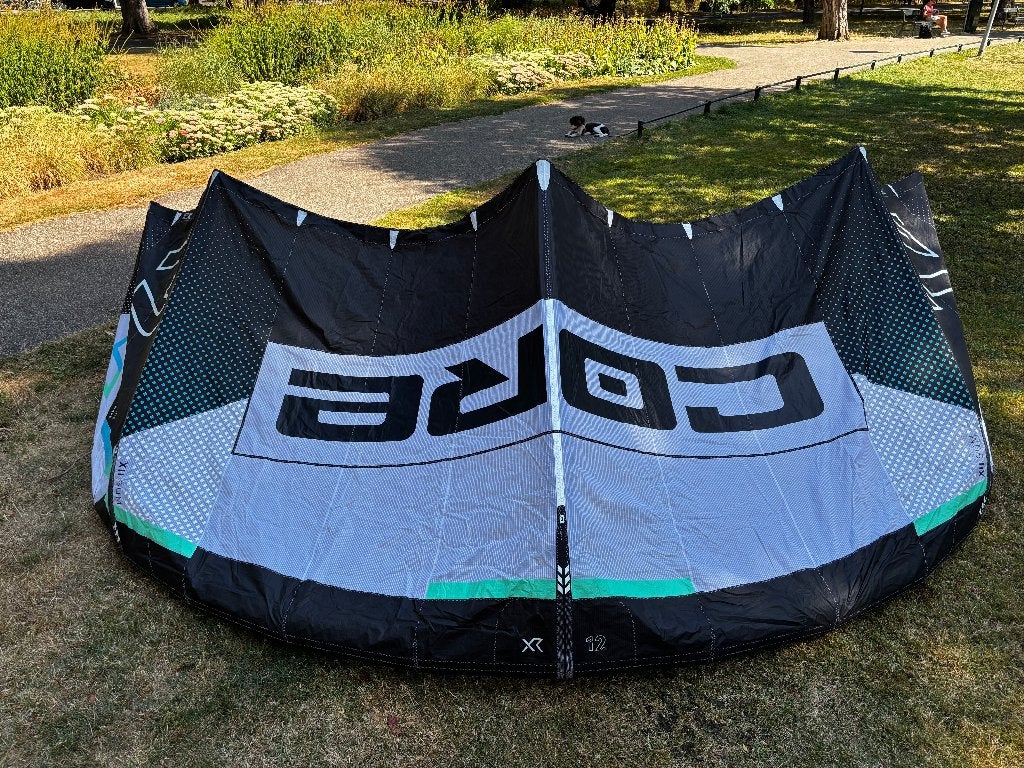 Core XR 12m² kitesurf kite, Watersport en Boten, Kitesurfen, Geen board, Ophalen of Verzenden, Zo goed als nieuw, Kite