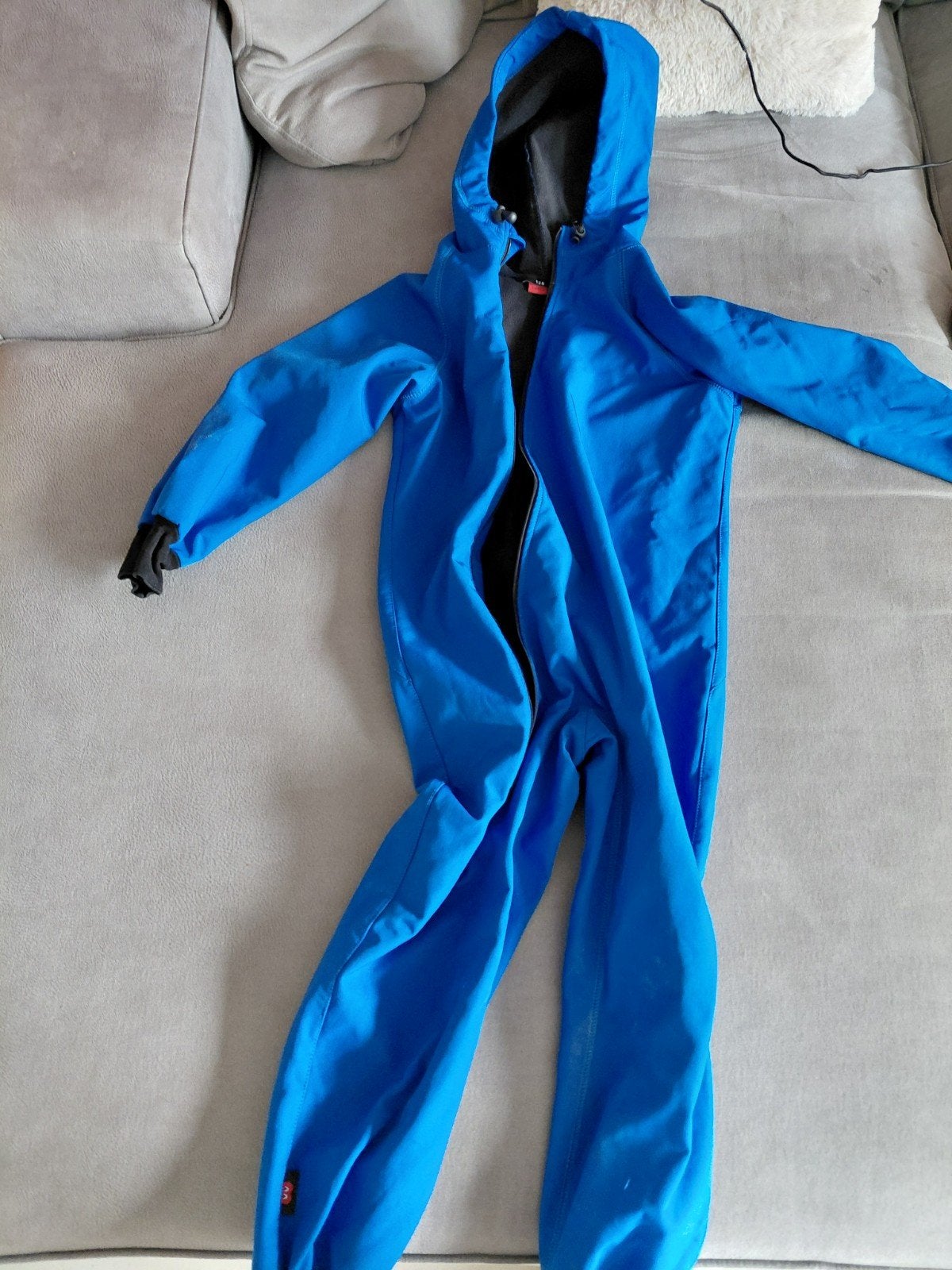 Blauw Buitenspeelpak Maat 128 - Waterdicht & Warm, Verzenden, Zo goed als nieuw, IELM, Jongen of Meisje