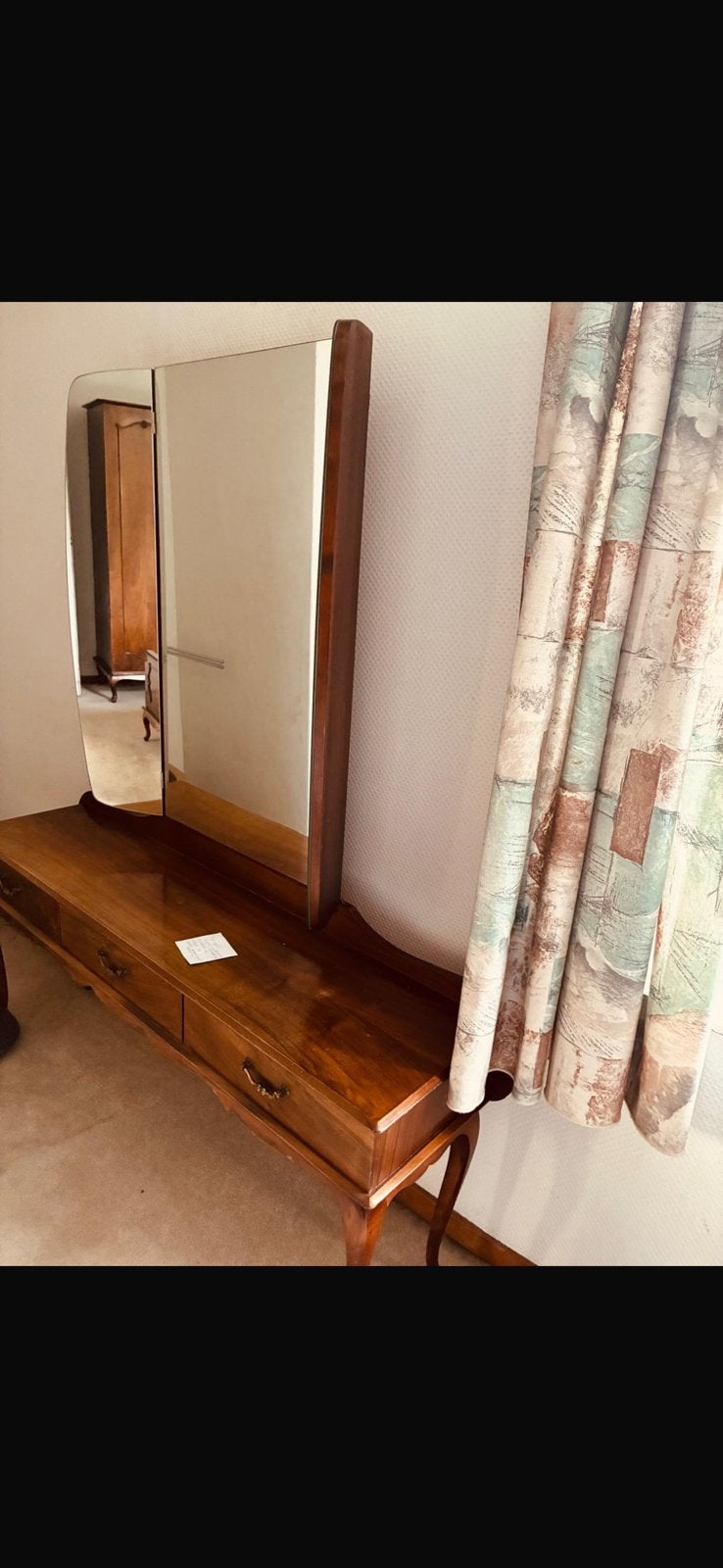 Vintage kaptafel, Huis en Inrichting, Slaapkamer | Complete slaapkamers, Ophalen, Zo goed als nieuw, Eenpersoons