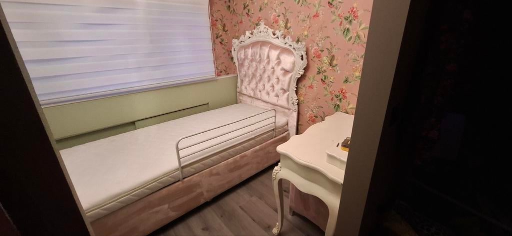 Prinsessenbed 90x200 met opbergruimte, Ophalen, Gebruikt, 90 cm, 200 cm