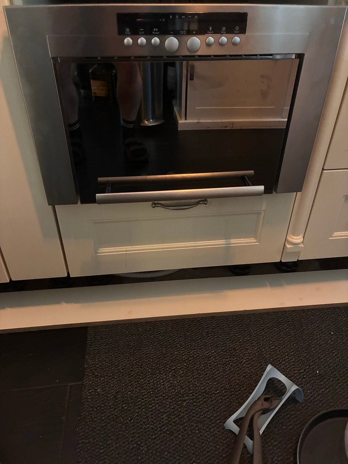 Bauknecht combi magnetron/oven. Zo goed als nieuw, Minder dan 45 cm, Bauknecht, Hete lucht, Ophalen of Verzenden