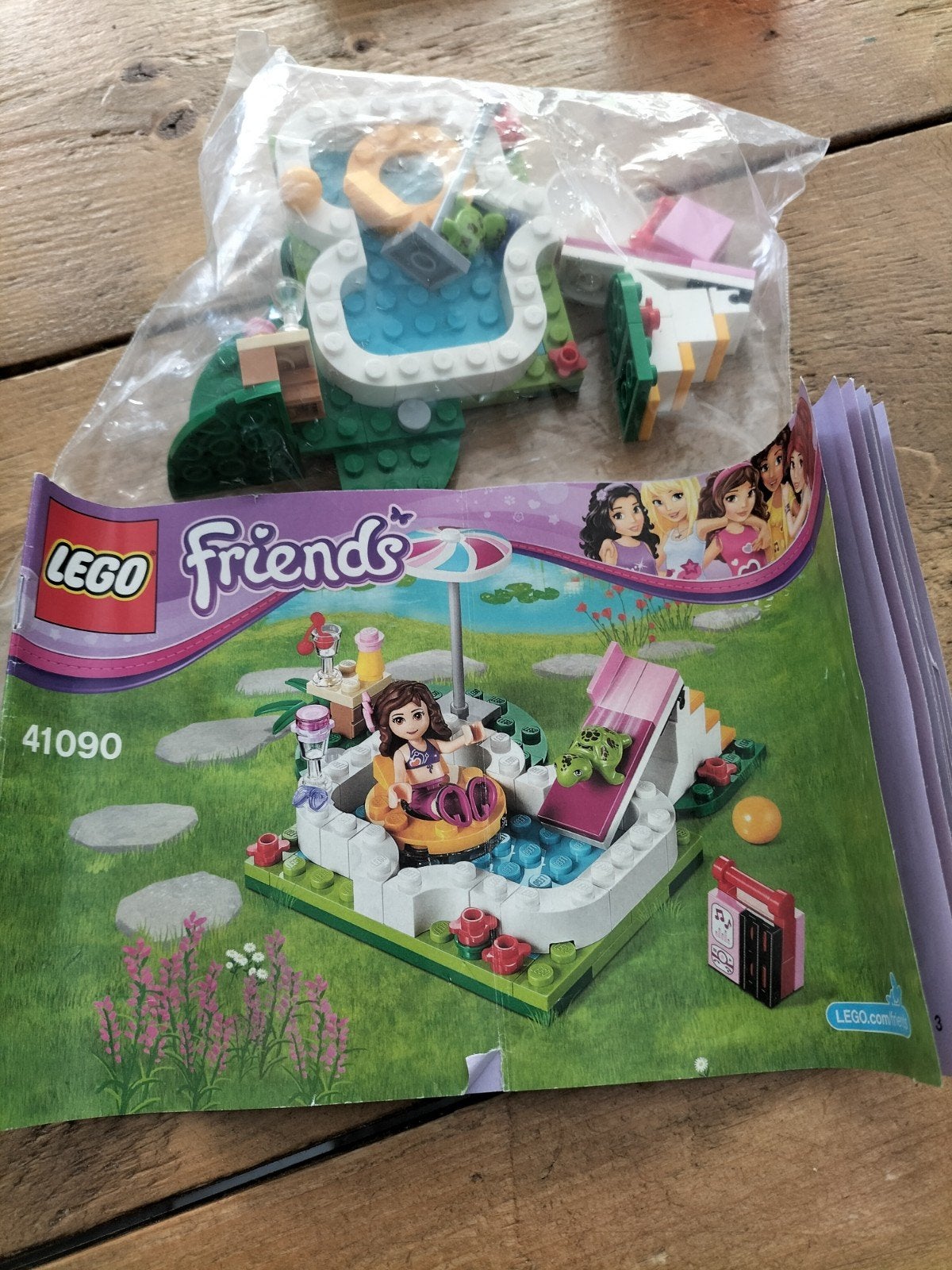 Lego Friends 41090 olivia's zwembad, Ophalen of Verzenden, Zo goed als nieuw