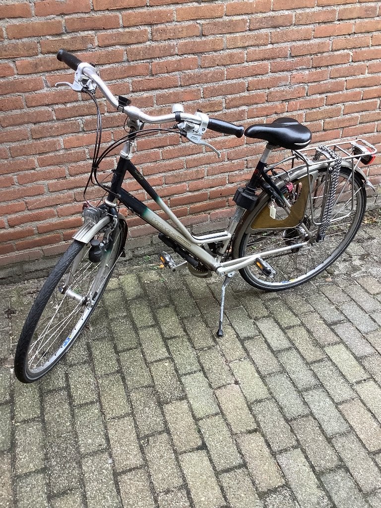 Damesfiets met derailleur en kinderzitje (optioneel), Fietsen en Brommers, Velgrem, Ophalen, Overige merken, Minder dan 10 versnellingen