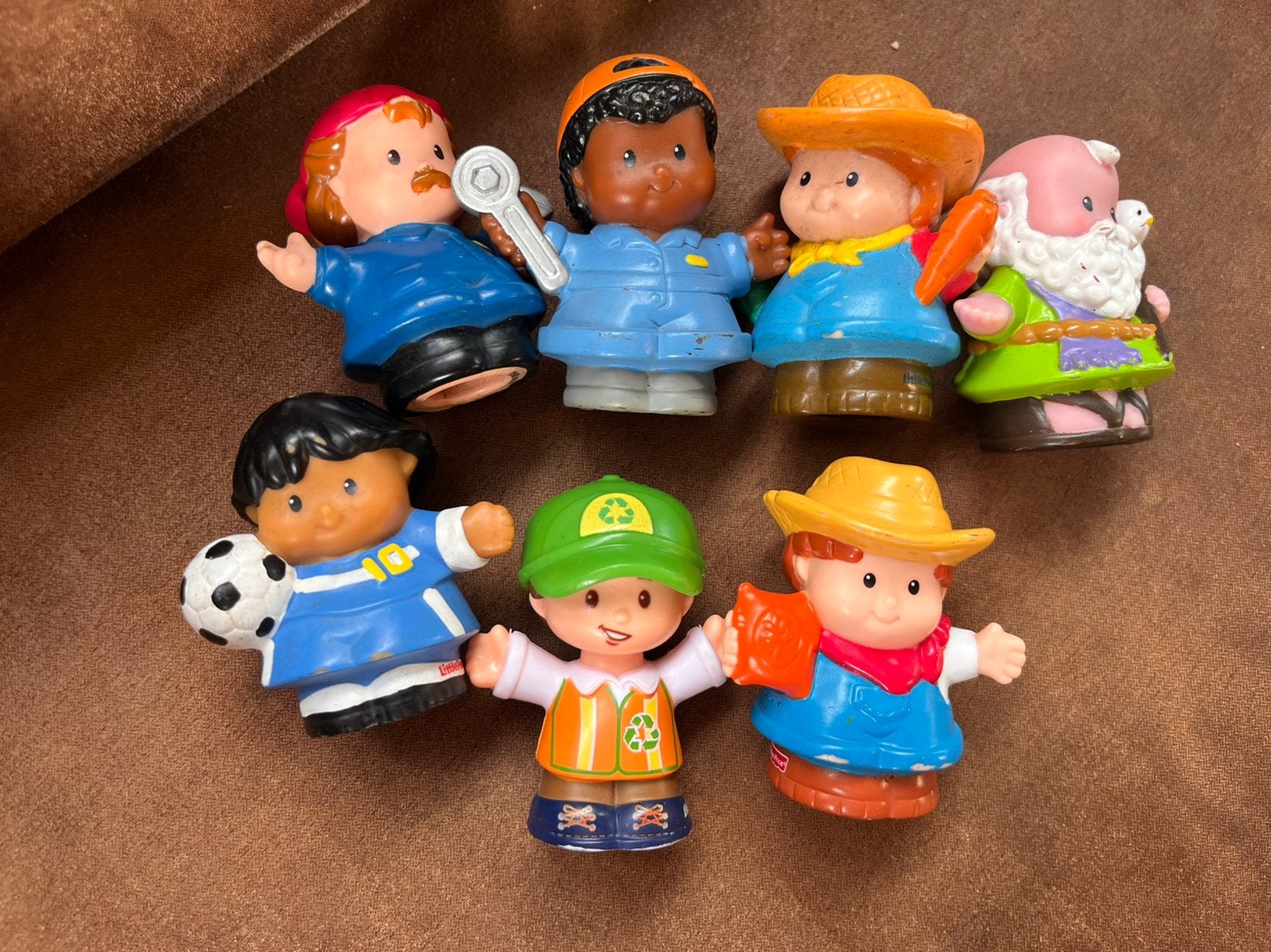 partij Fisher-Price poppetjes (7) incl. Merlijn de Tovenaar, Ophalen of Verzenden, Gebruikt