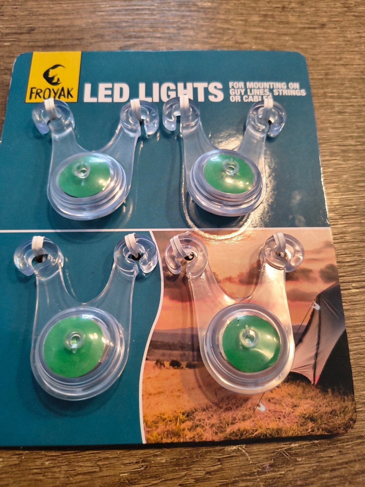 Froyak LED Verlichting voor Tentlijnen/Scheerlijnen, Ophalen of Verzenden, Nieuw