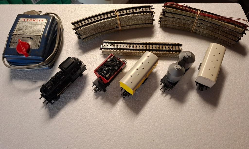 Marklin begin set nr 8 in ho met tunnel, Hobby en Vrije tijd, Modeltreinen | H0, Wisselstroom, Ophalen of Verzenden, Märklin, Gebruikt