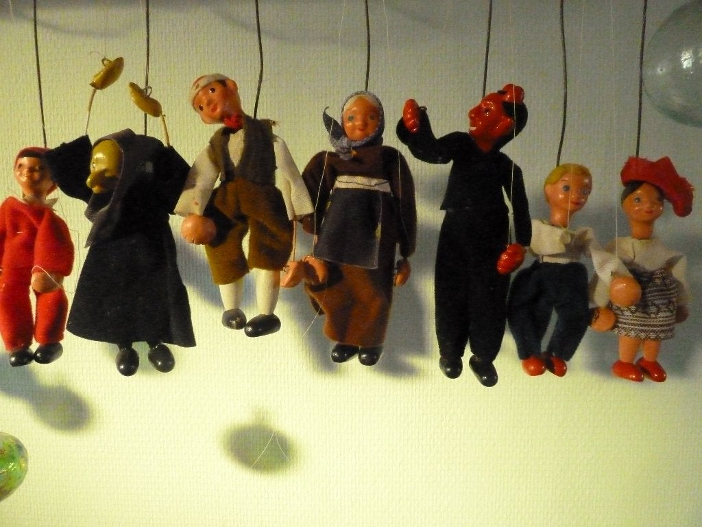 7 miniatuur marionettenpoppen Jas Loutky jaren 80, Antiek en Kunst, Antiek | Speelgoed, Ophalen of Verzenden
