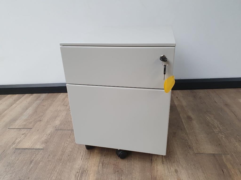 Metalen ladeblok dossierlade (licht grijs), Huis en Inrichting, Kasten | Ladekasten, Ophalen, Minder dan 50 cm, Gebruikt, 3 of 4 laden