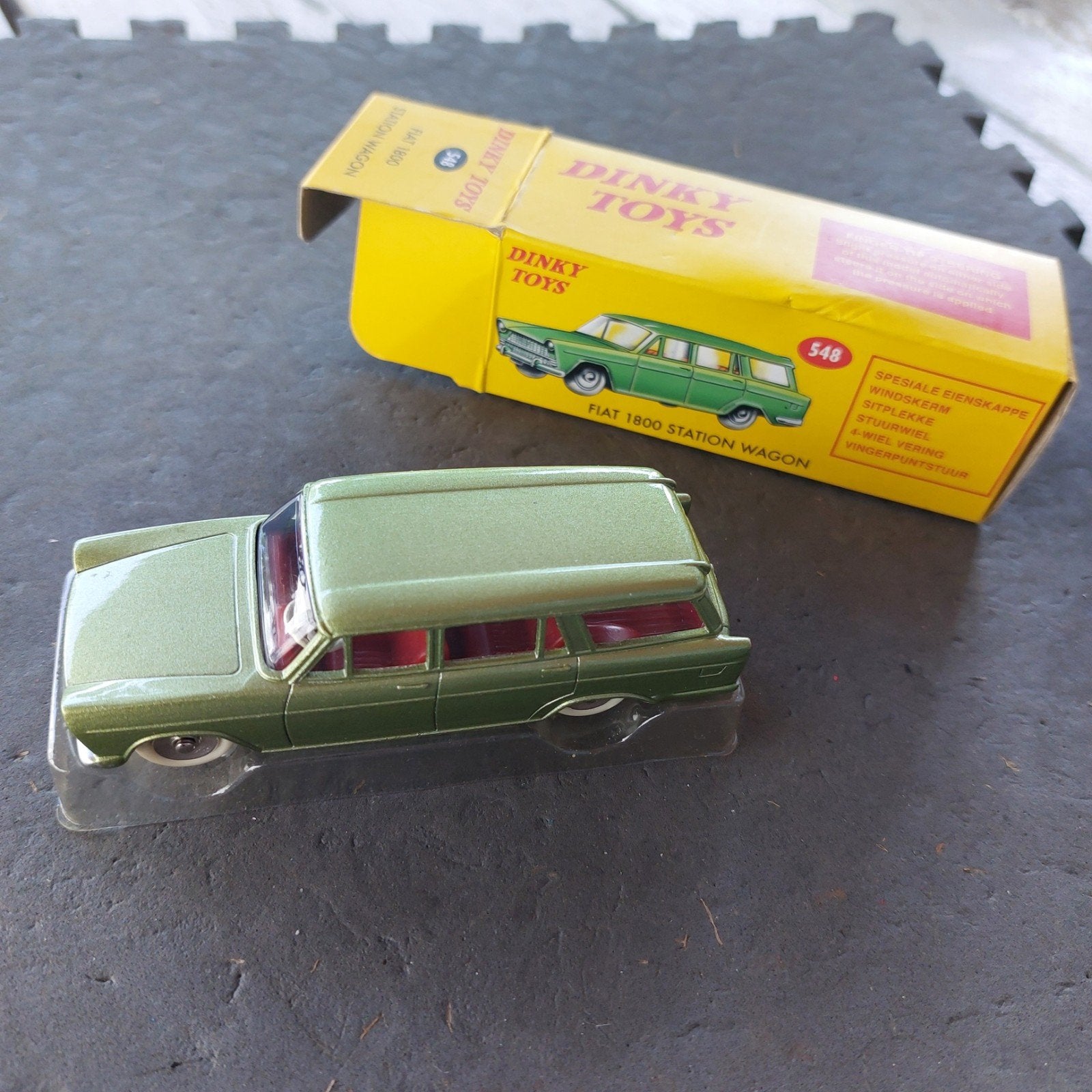 Dinky Toys Fiat 1800 Station Wagon - Groen, Hobby en Vrije tijd, Ophalen of Verzenden