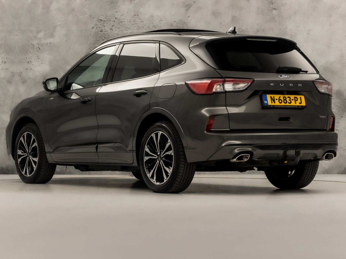 Ford Kuga 2.5 PHEV ST-Line X 225Pk Automaat (PANORAMADAK, 1e, Auto's, 12 maanden, Gebruikt, 4 cilinders, Leder en Stof