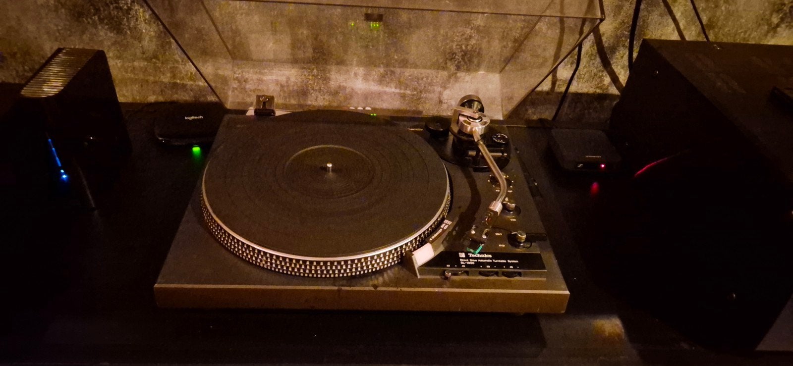 Technics SL-1900 Direct Drive Automatische Platenspeler, Ophalen, Platenspeler, Technics, Pitch-regelaar