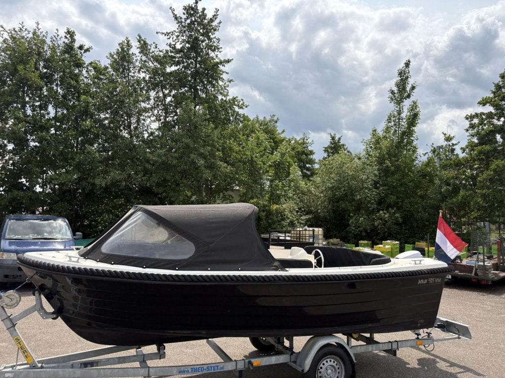 Zeer nette Anker 525 + Honda 10pk + Trailer. Gebruiksklaar., Watersport en Boten, Overige merken, 5 m, Overige typen, Gebruikt