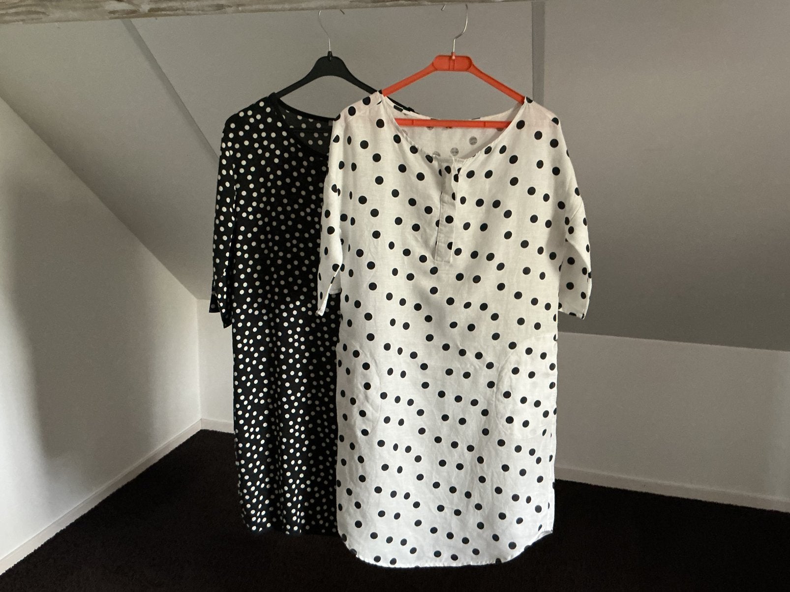 Sylver polkadot jurken, maat 38, zo goed als nieuw, linnen, Ophalen of Verzenden, Zo goed als nieuw, Maat 38/40 (M), Zwart
