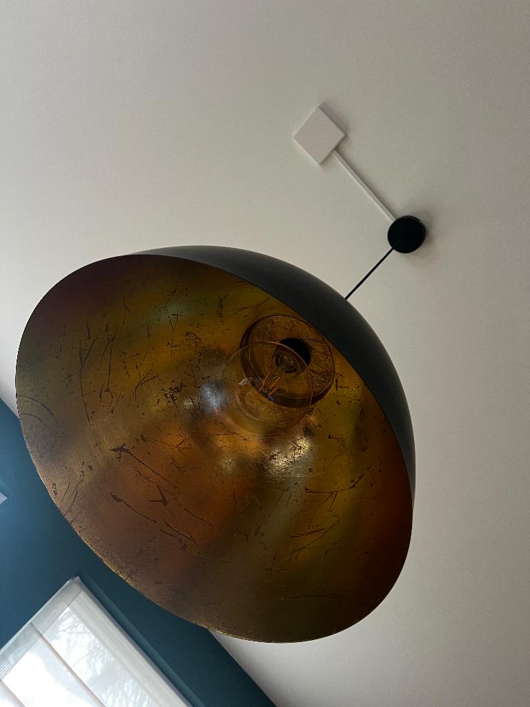 Hanglamp industrieel, Ophalen, Zo goed als nieuw, Metaal, 75 cm of meer