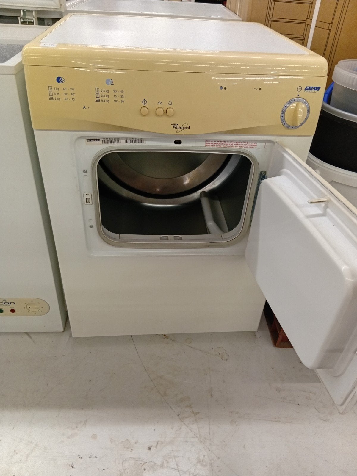 Whirlpool wasdroger - Gebruikt, goede staat, Ophalen, 6 tot 8 kg, Gebruikt, Overige typen