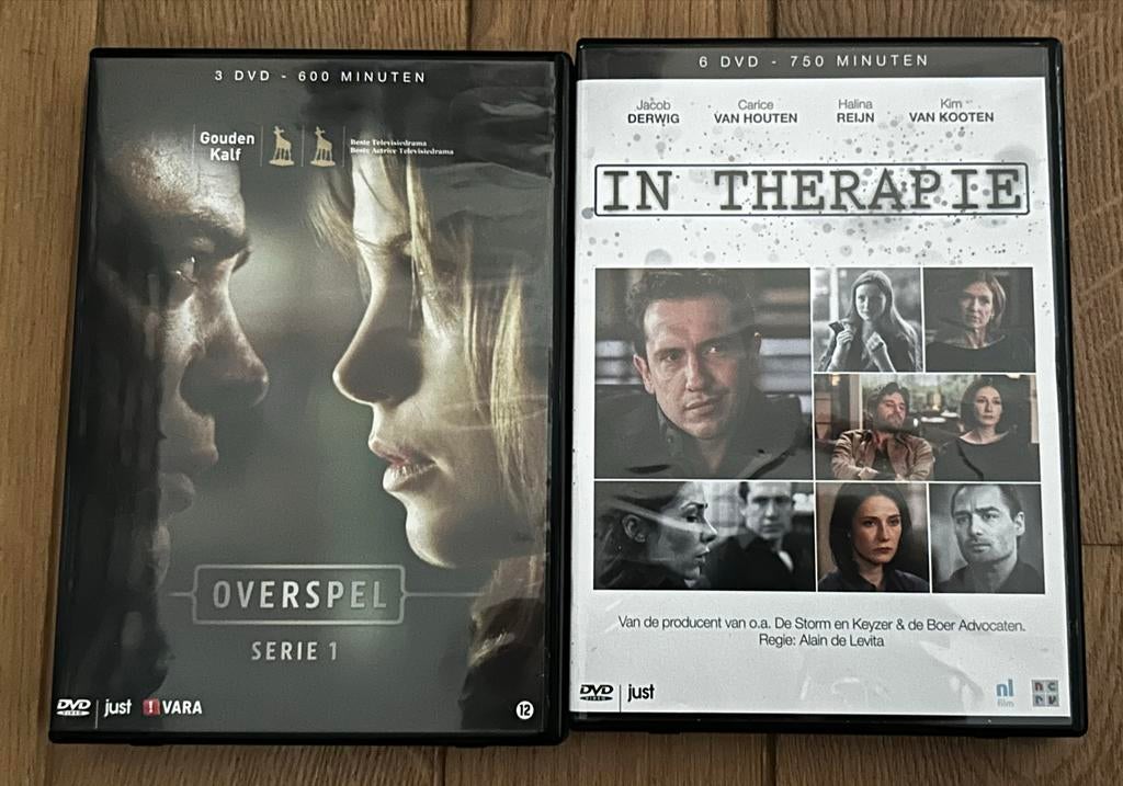DVD Boxsets: Overspel Serie 1 & In Therapie, Cd's en Dvd's, Dvd's | Tv en Series, Gebruikt, Boxset, Drama, Ophalen of Verzenden