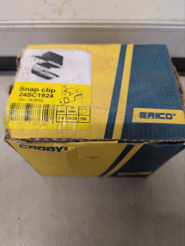 Erico Caddy Snap clip 24SC1924 buis bevestiging, Ophalen of Verzenden, Nieuw