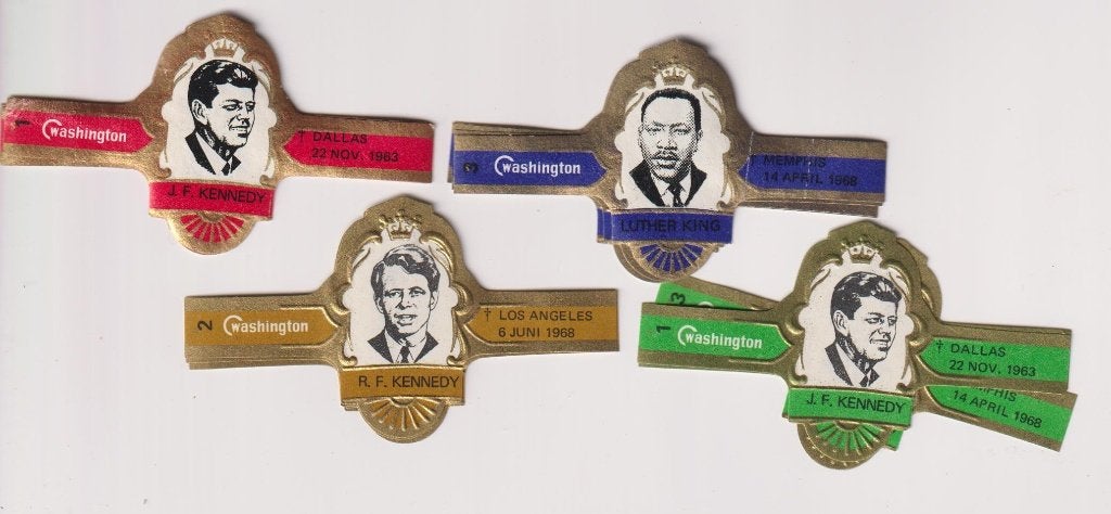 sigarenbanden -  WASHINGTON - IN MEMORIAM, Ophalen of Verzenden, Zo goed als nieuw, Sigarenbandjes