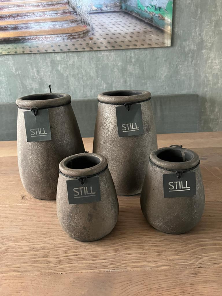 Still vazen set, Overige kleuren, Ophalen of Verzenden, Minder dan 50 cm, Glas