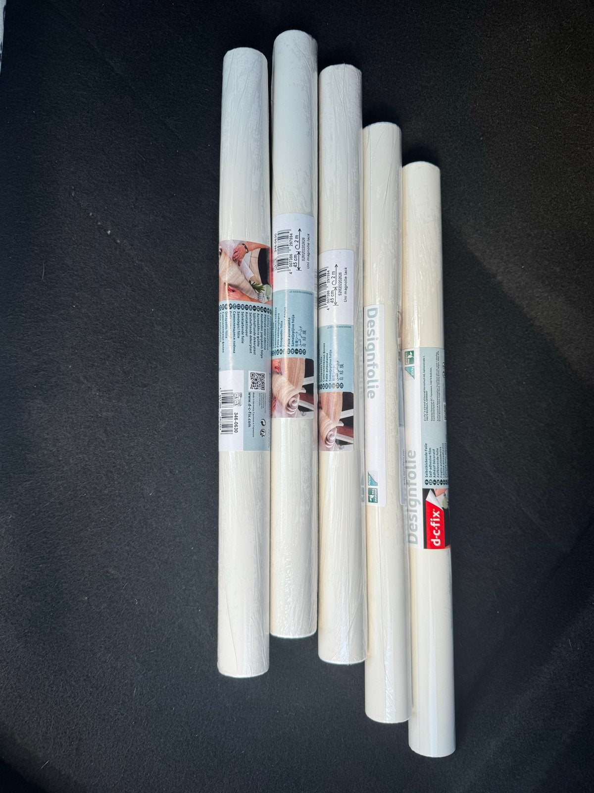 D-C-Fix Zelfklevende Folie - Uni Magnolie Lack (5 rollen), Wit, Modern, Ophalen of Verzenden, 10 tot 25 m²