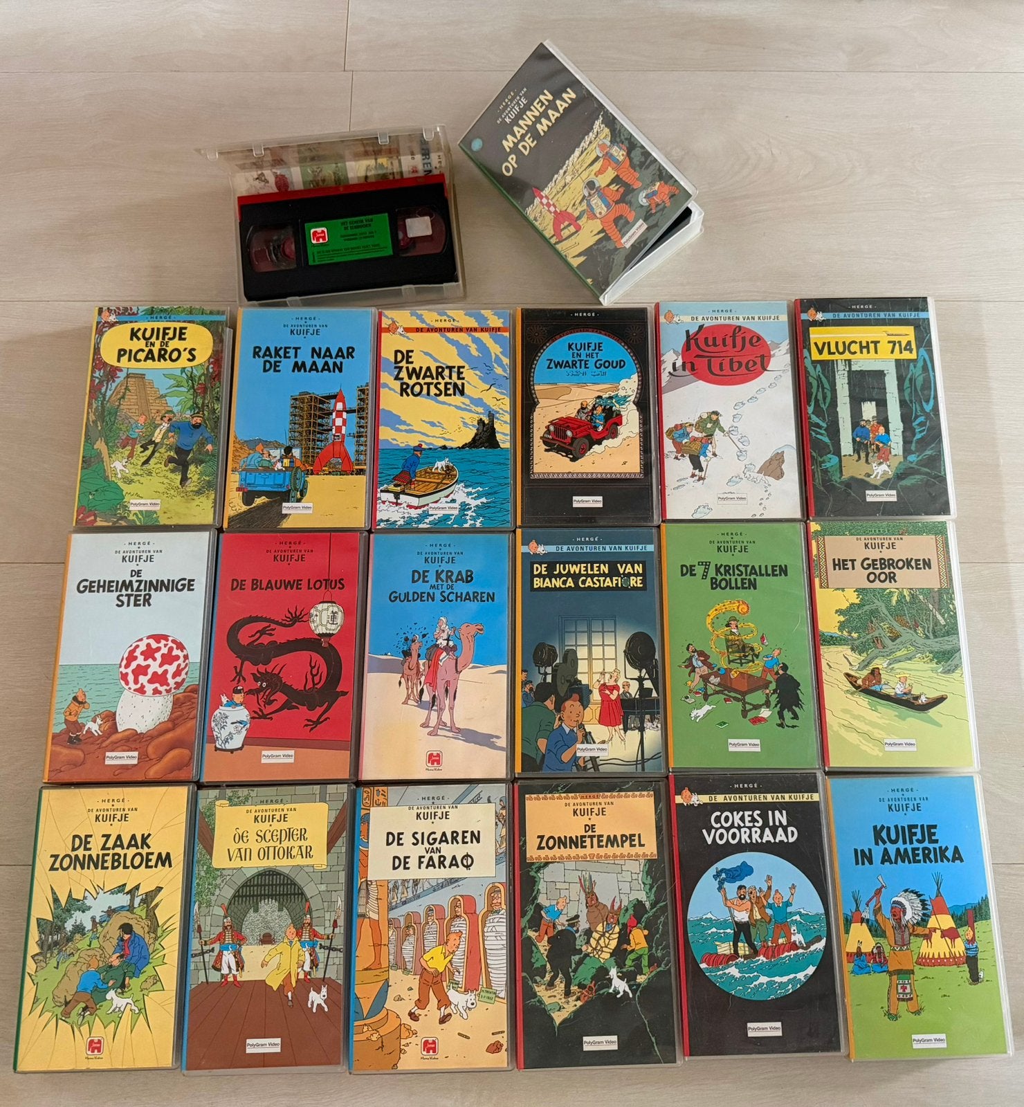 Kuifje VHS videobanden – Grote Nederlandstalige verzameling, Ophalen, Zo goed als nieuw, VHS
