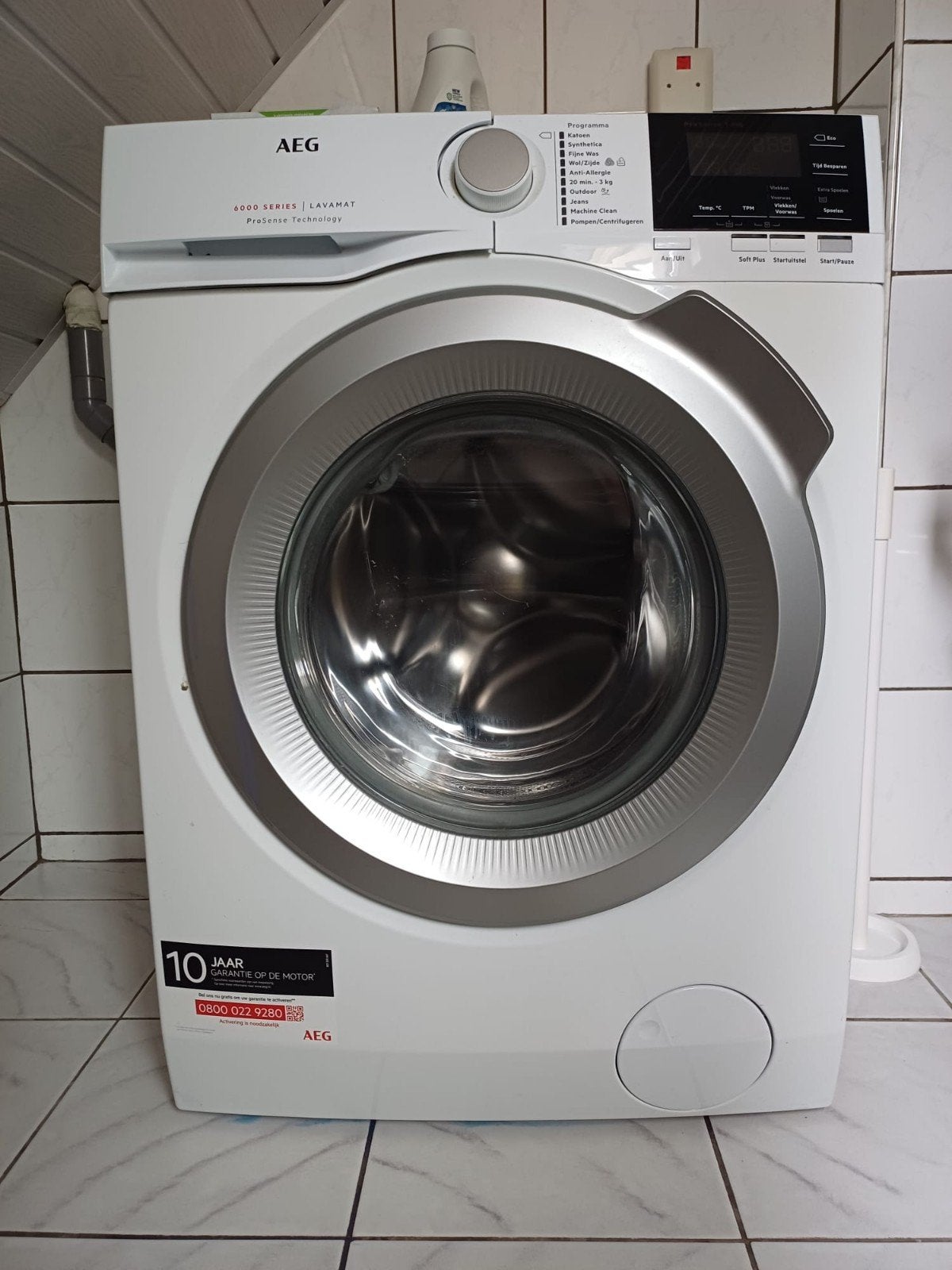 Wasmachine van AEG 6000 ProSense, Witgoed en Apparatuur, Wasmachines, Ophalen, Zo goed als nieuw, 85 tot 90 cm, 1200 tot 1600 toeren