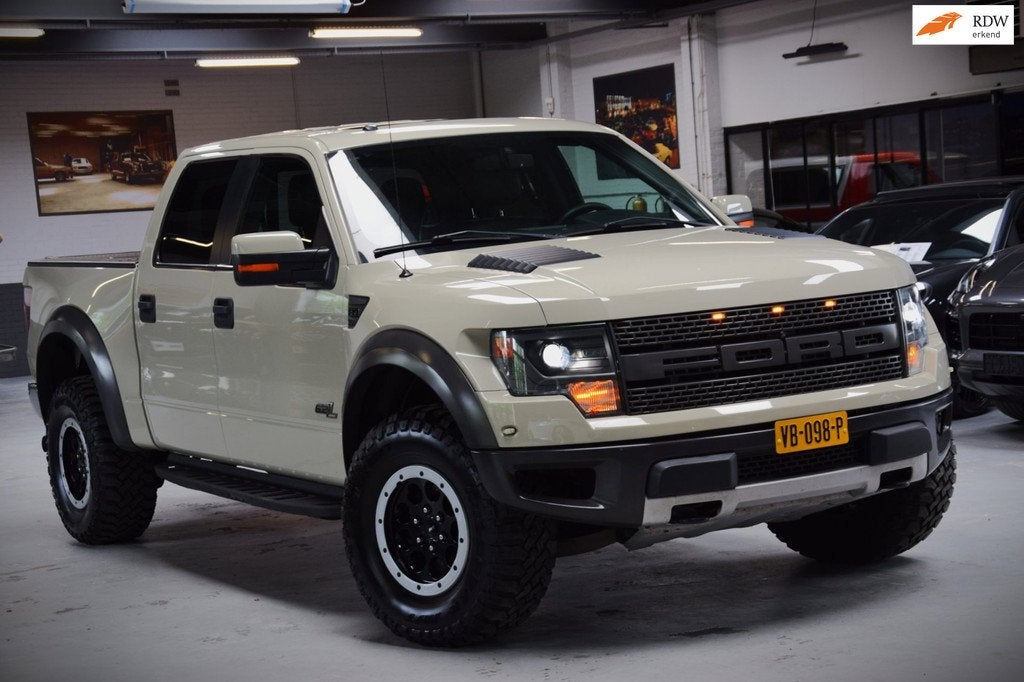 Ford F 150 RAPTOR 6.2 V8 OrgNL|Prins LPG|Desert Sand|Leder|S, Auto's, Ford Usa, Bedrijf, Te koop, F-150, 4x4, ABS, Airconditioning