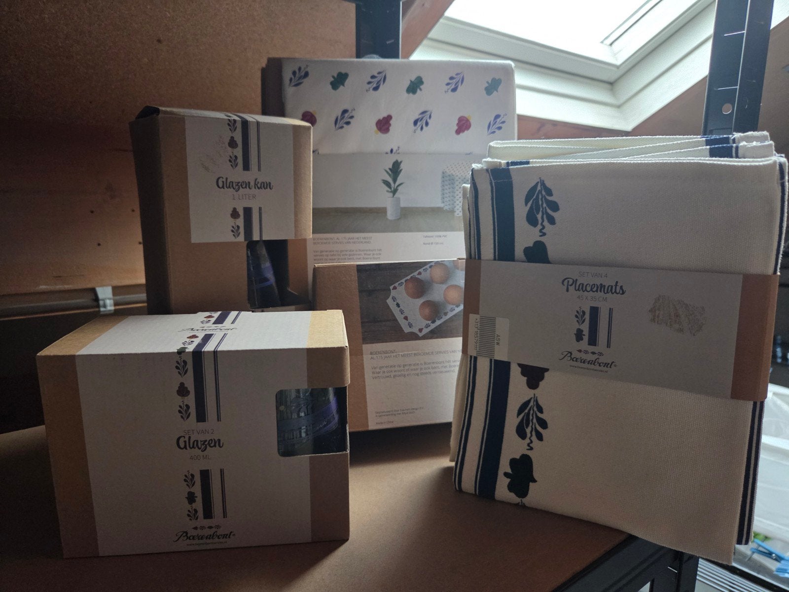 XXL Boerenbont Pakket: Tafelzeil, Glazen, Placemats & meer, Ophalen of Verzenden, Nieuw, Overige merken