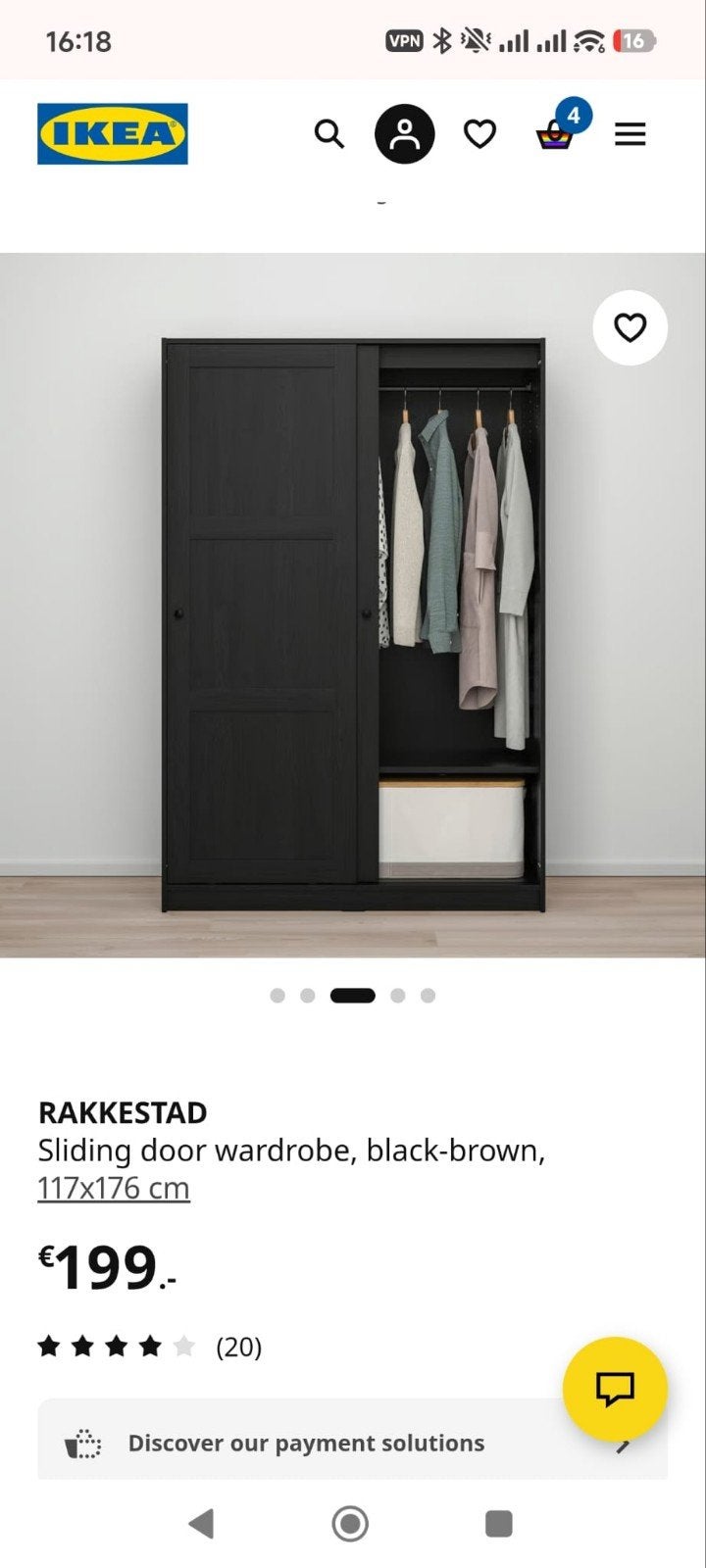 IKEA RAKKESTAD Black/Zwart
~2.5 years old
in good condition-, Huis en Inrichting, Ophalen, 25 tot 50 cm