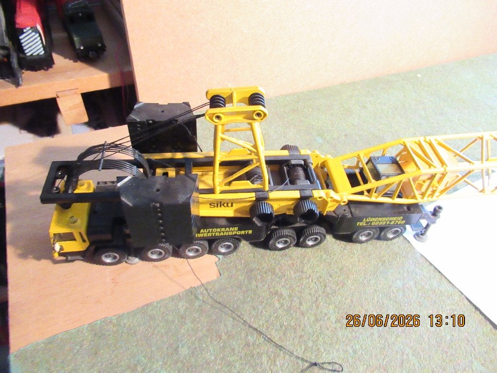 SIKU megakraan 1/55, Ophalen of Verzenden, Gebruikt, Hijskraan, Tractor of Landbouw, SIKU