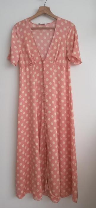 Zara zachtroze polkadots jurk, maat M, nieuw, Verzenden, Nieuw, Roze, Angelschoice@gmail.com