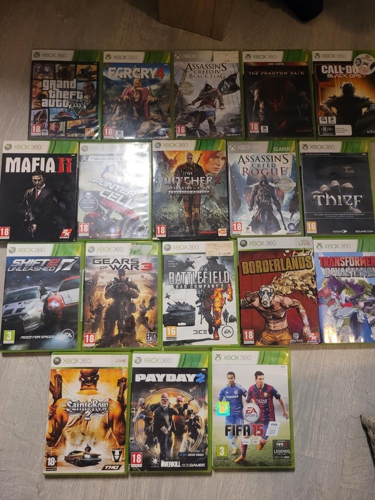 18 Xbox 360 Spellen bundel collectie, Avontuur en Actie, Online, Gebruikt, Vanaf 18 jaar