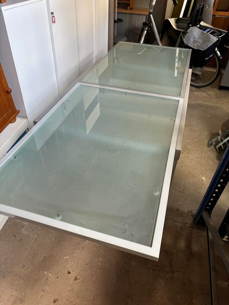 Ikea eettafel - glas/uitschuifbaar - 90x125/250x75H, 1025xe, Re, Rechthoekig, Re@gmail.com