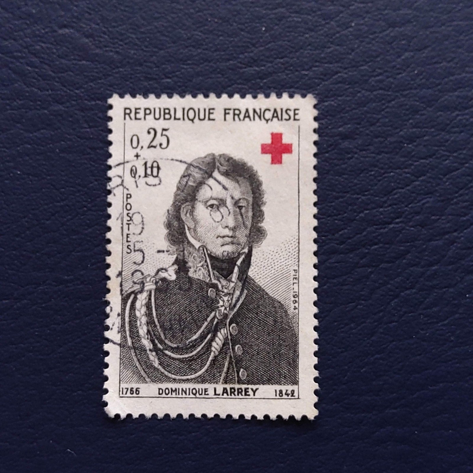 Frankrijk postzegel Dominique Larrey 1964, Ophalen of Verzenden