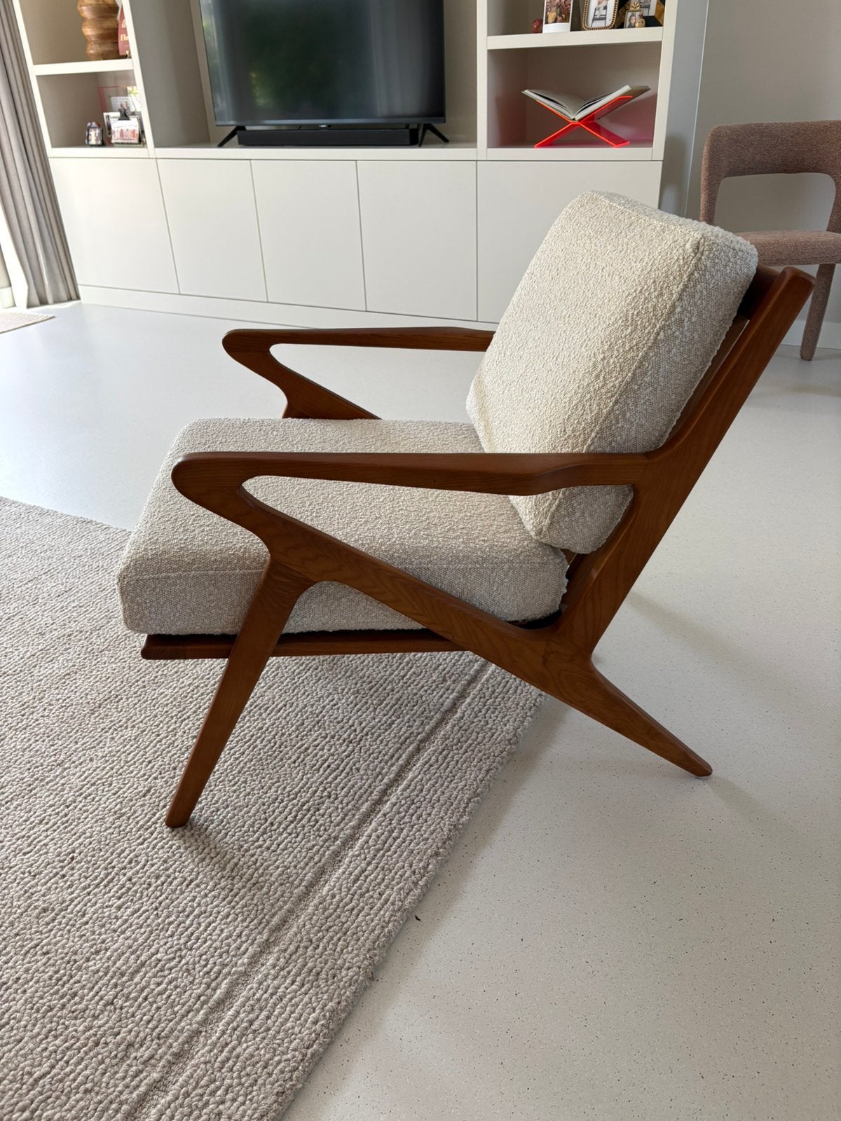Sissy boy stoel mid century, Ophalen, Zo goed als nieuw, 75 tot 100 cm, 50 tot 75 cm