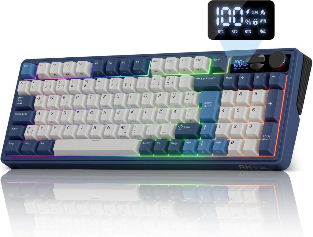KLUDGE M100 Qwertz Gaming Keyboard Draadloos, Gaming toetsenbord, Nieuw, Ophalen of Verzenden, Draadloos