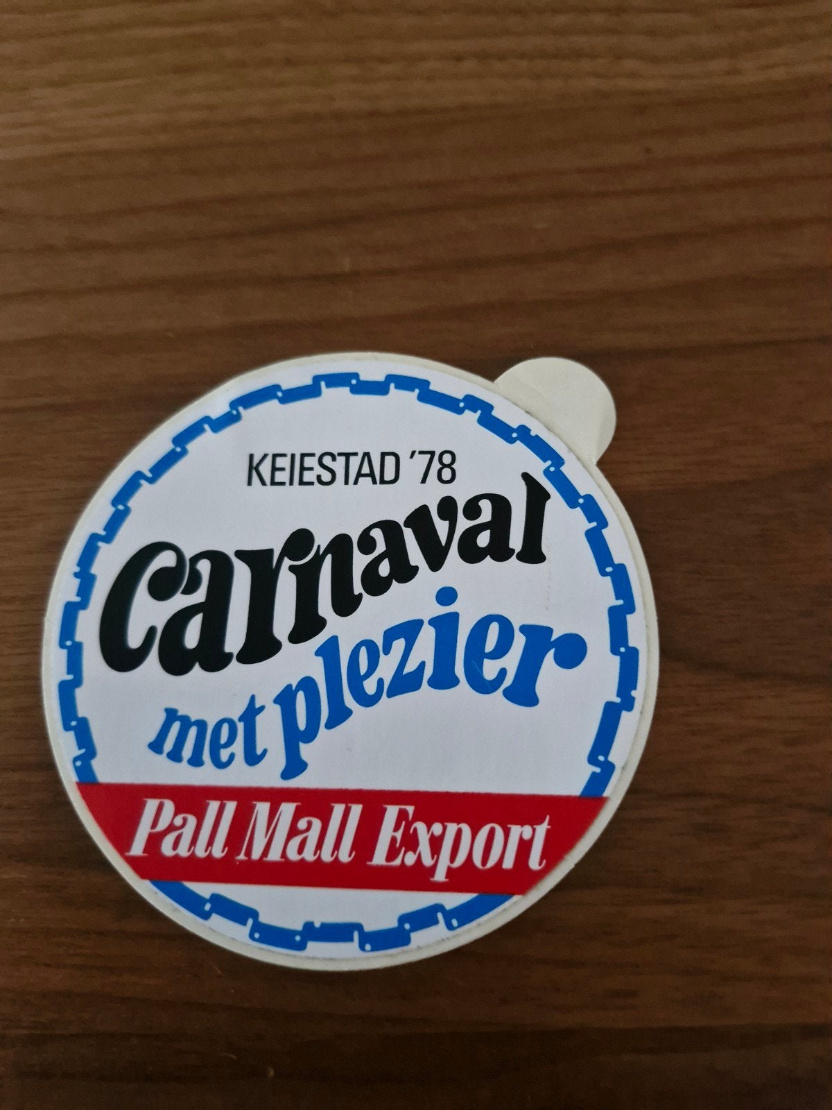 765 : 4 Carnaval met Plezier Pall Mall Export Stickers 1978, Ophalen of Verzenden, Gebruikt, Overige typen