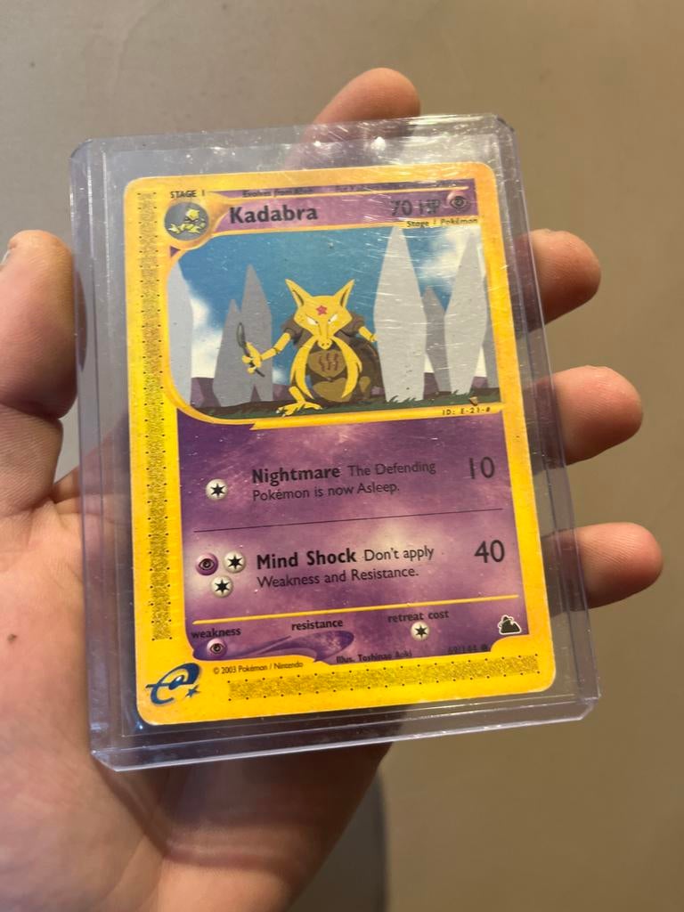Kadabra Pokémon Kaart (2003) - Zo goed als nieuw, Ophalen of Verzenden, Zo goed als nieuw, Losse kaart