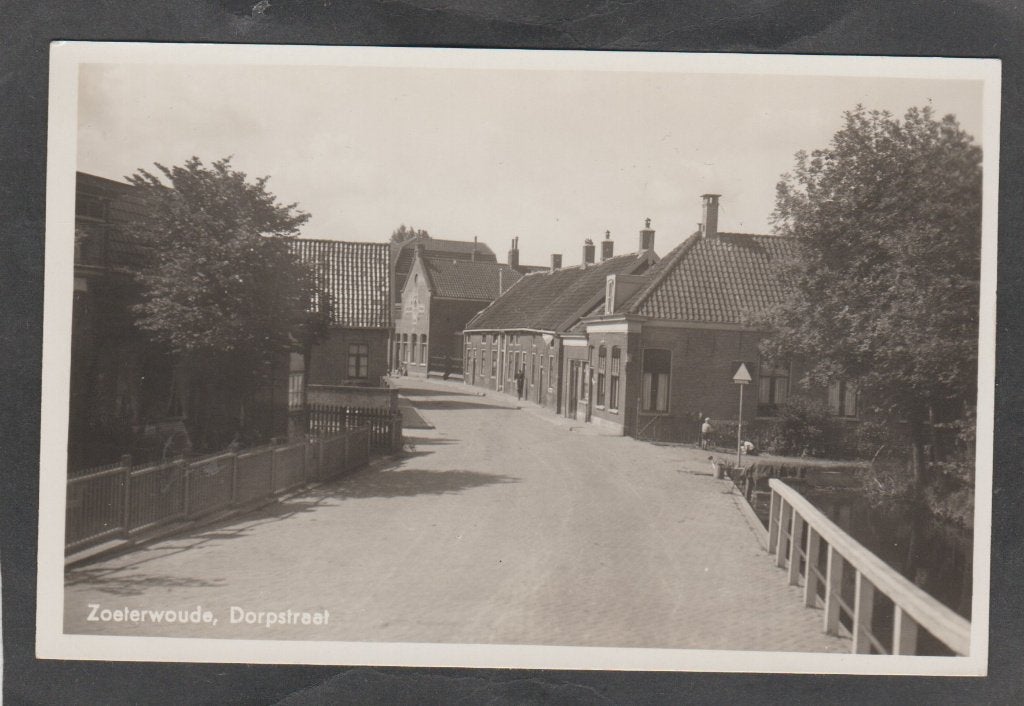 zoeterwoude dorpsstraat, Verzenden, Voor 1920, Ongelopen, Zuid-Holland