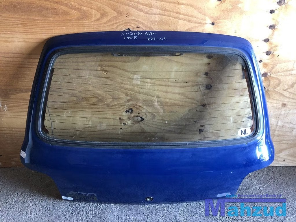 1998 SUZUKI ALTO blauw achterklep achterdeur, Auto-onderdelen, Info@fabrikant.eu, Fabrikantstraat 1
1000 AA  Amsterdam, NL, Ophalen of Verzenden