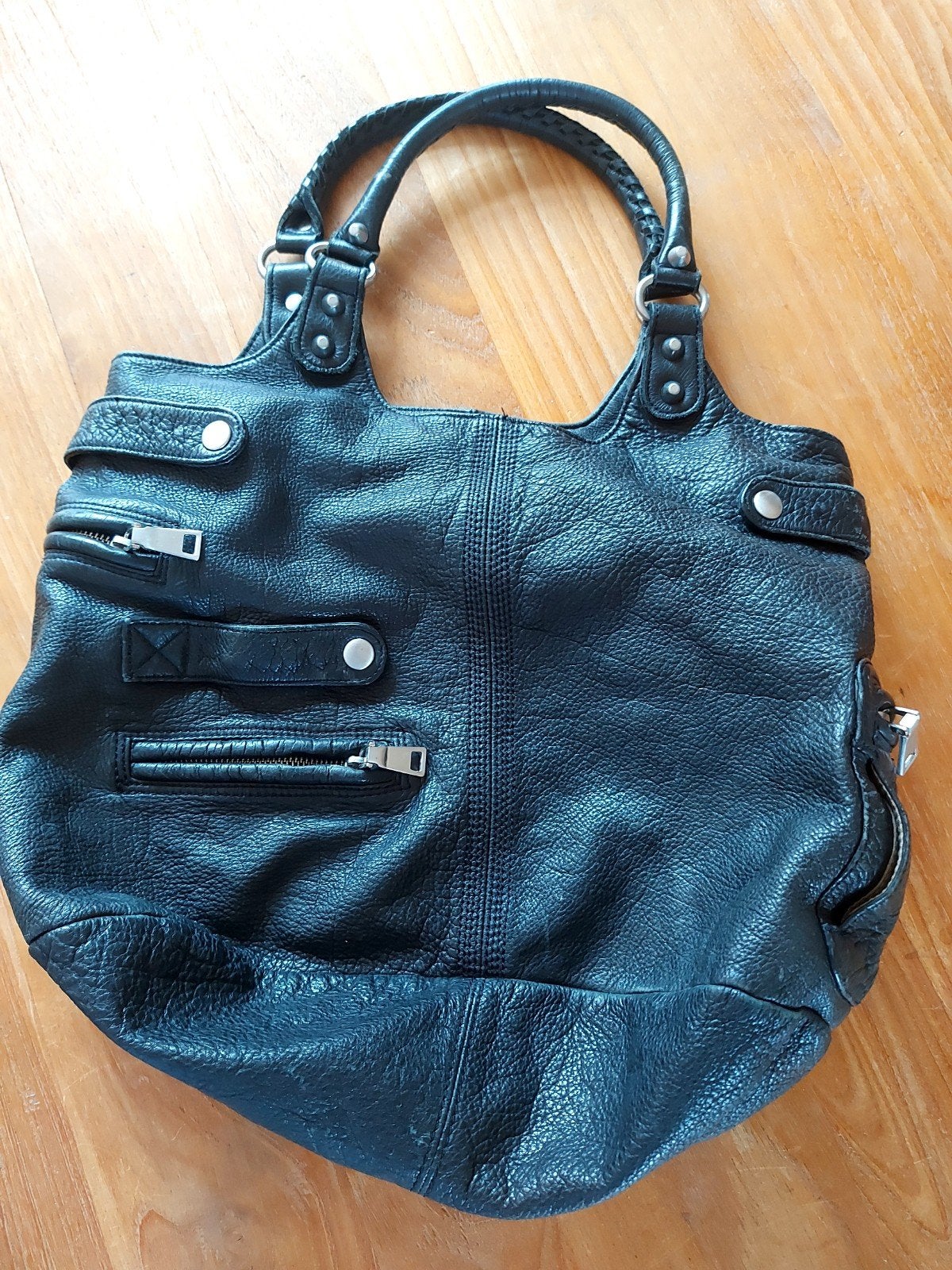 LIEBESKIND zwart leren tas, Ophalen of Verzenden, Zo goed als nieuw, Zwart, Handtas