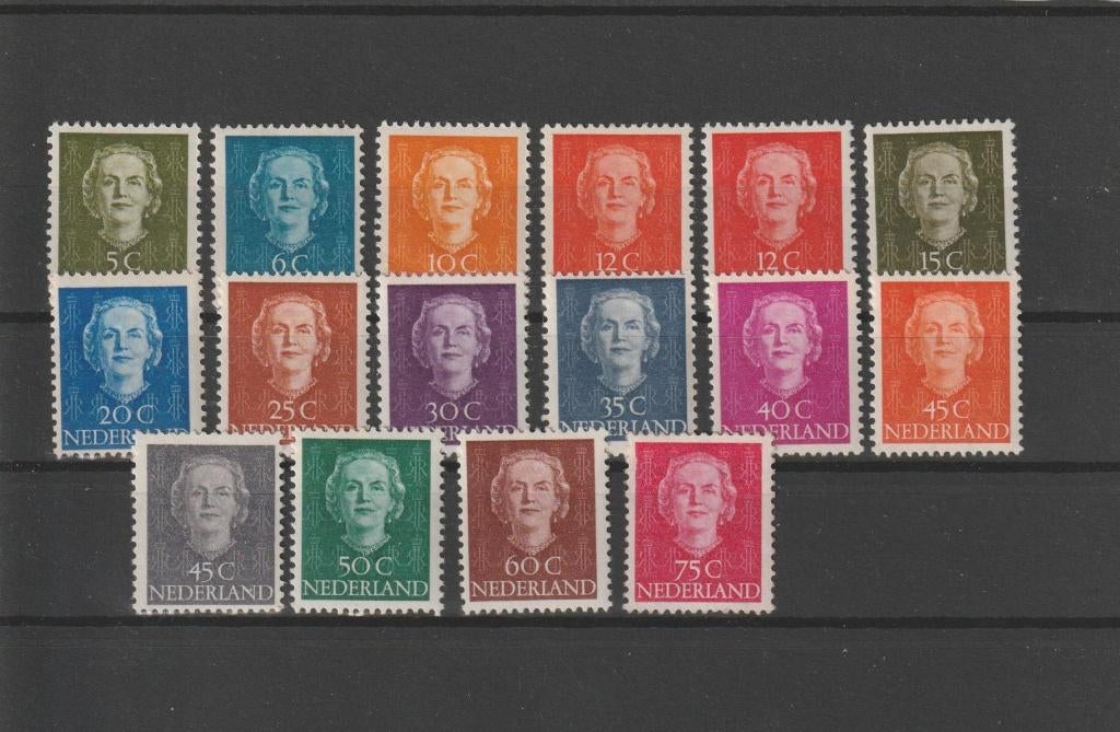 Nederland 1949, NVPH 518 t/m 533, Postfris., Verzenden, Na 1940, Postfris
