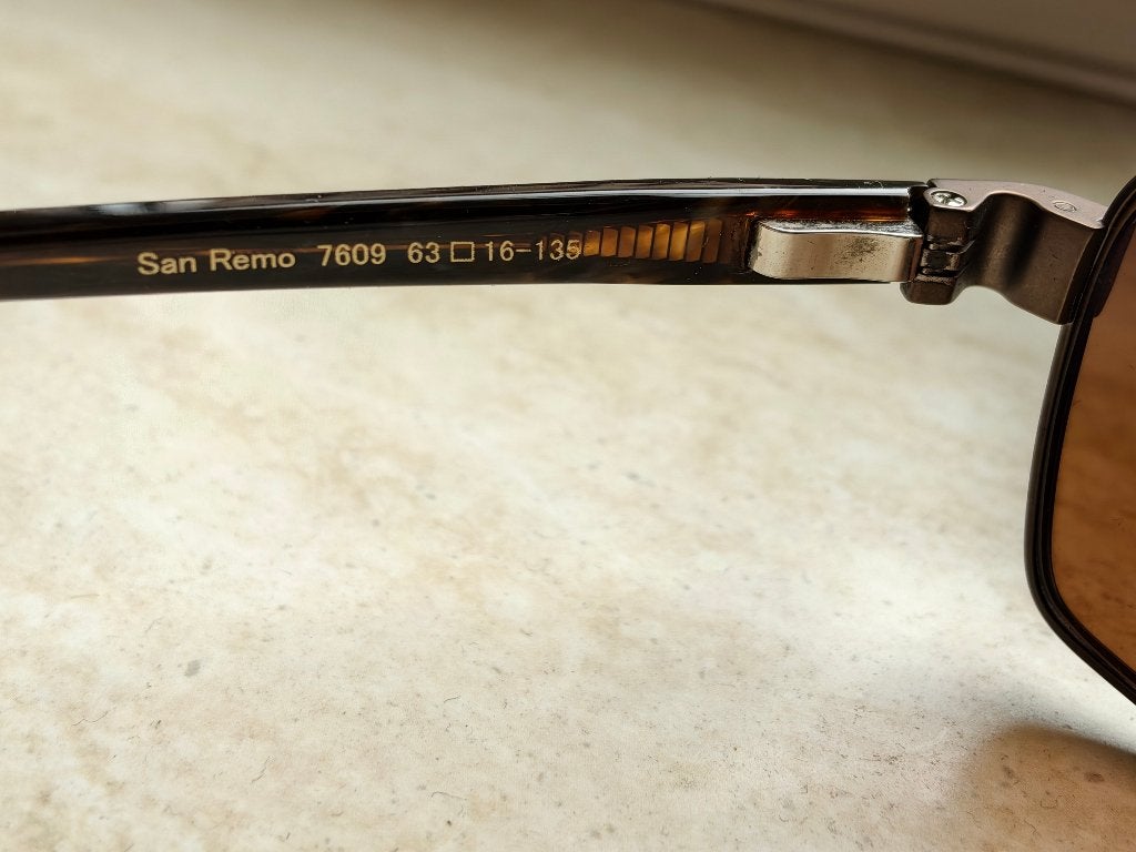 Serengeti San Remo Titanium Gepolariseerde Zonnebril, Overige merken, Gebruikt, Zonnebril, Bruin